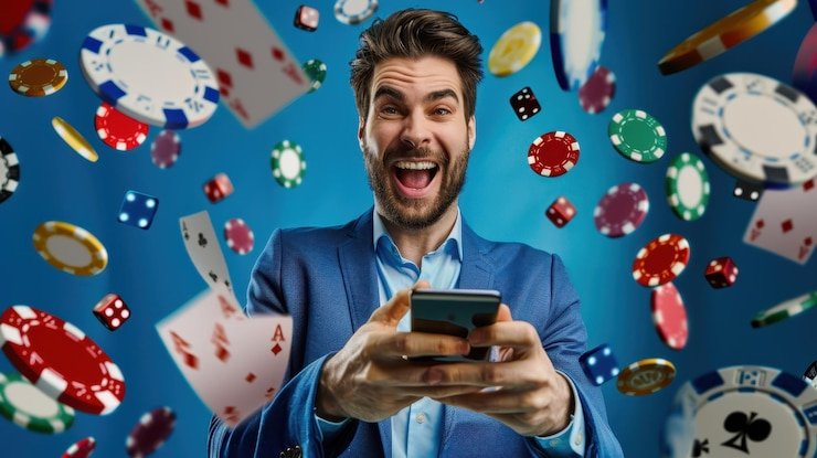Pengguna dewasa membaca referral lewat ponsel